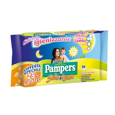 Pampers sole e luna salviettine